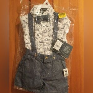 Three piece boys nautical outfit